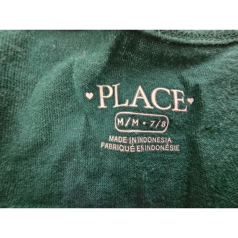 Children's Place green scoop neck a-line dress size 7/8 - Picture 4 of 4
